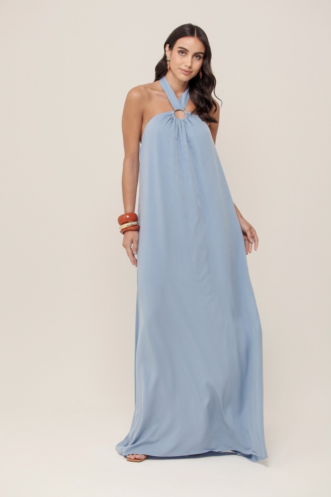 9037038 - Vestido Frente Única Viscose AZUL