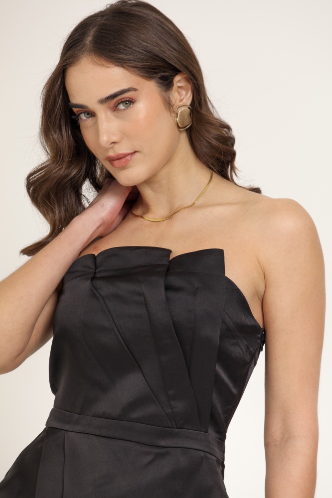 9037039 - BLUSA SEM MANGA DETALHE DOBRADURAS PRETO