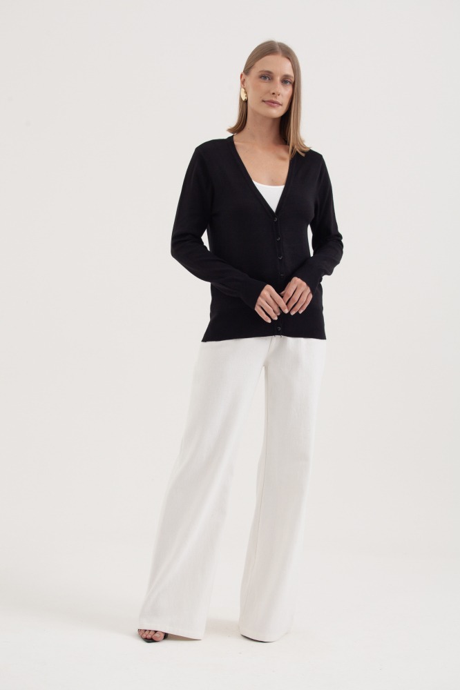 9037082 - Cardigan Decote V PRETO 9037082 - Cardigan Decote V PRETO