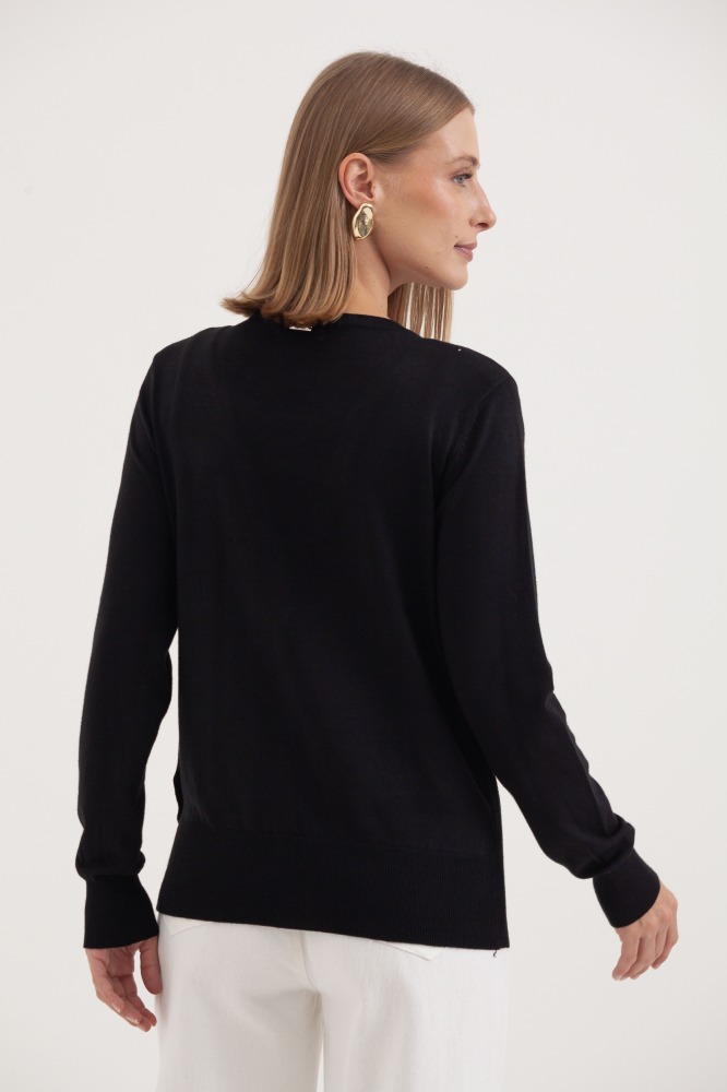 9037082 - Cardigan Decote V PRETO 9037082 - Cardigan Decote V PRETO