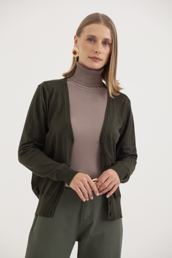 9037082 - Cardigan Decote V VERDE 9037082 - Cardigan Decote V VERDE