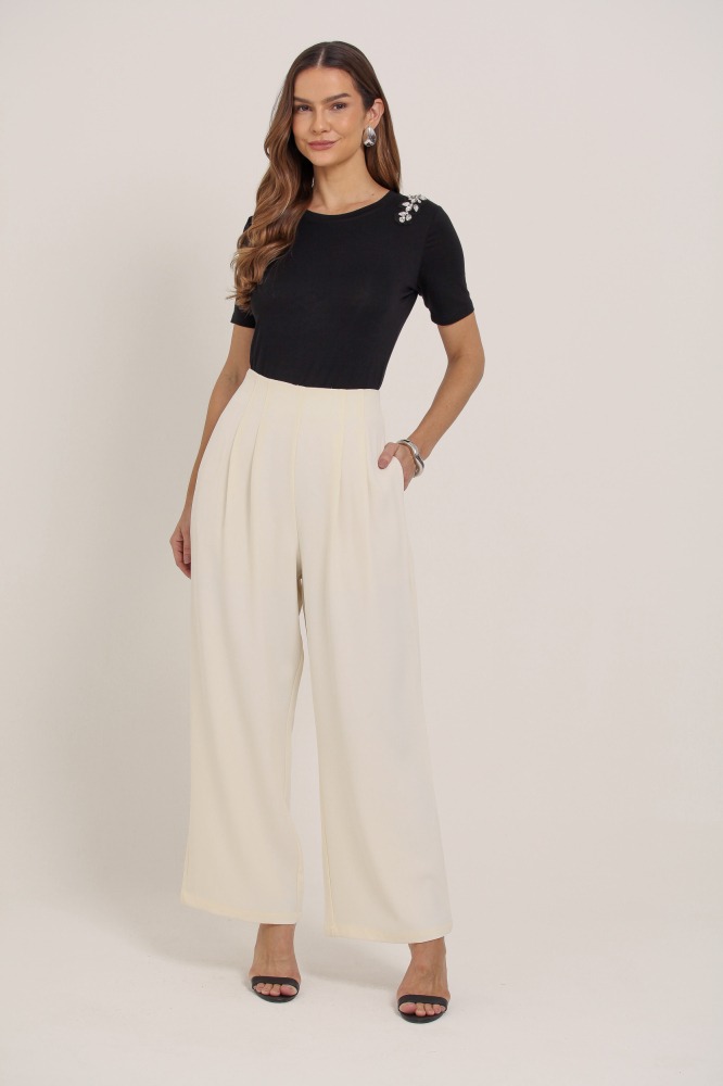 9037089 - Calça Pantalona Alfaiataria OFF-WHITE