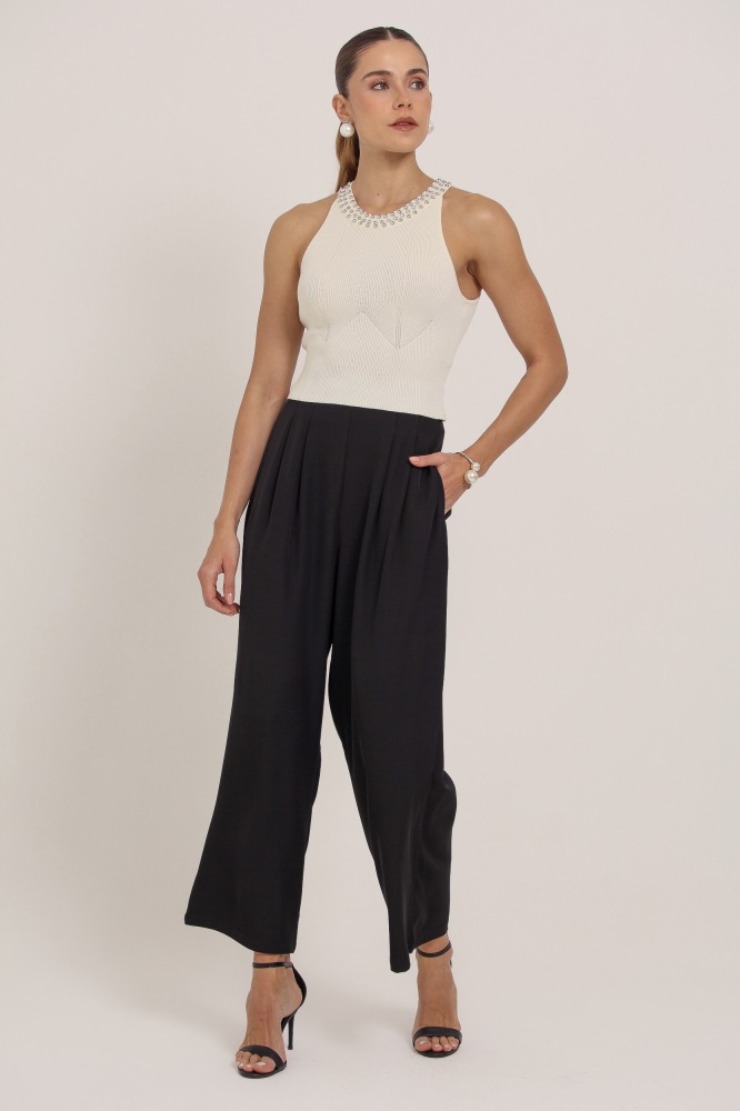 9037089 - Calça Pantalona Alfaiataria PRETO