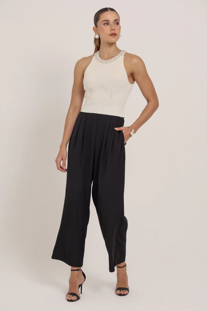 9037089 - Calça Pantalona Alfaiataria PRETO