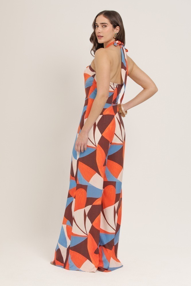 9037093 - Macacão Estampado  LARANJA