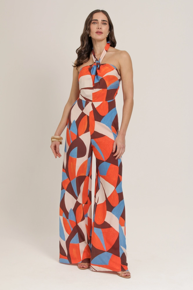 9037093 - Macacão Estampado  LARANJA