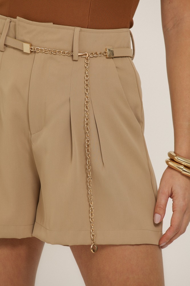 9037099 - Shorts Alfaiataria C/ Cinto BEGE 9037099 - Shorts Alfaiataria C/ Cinto BEGE