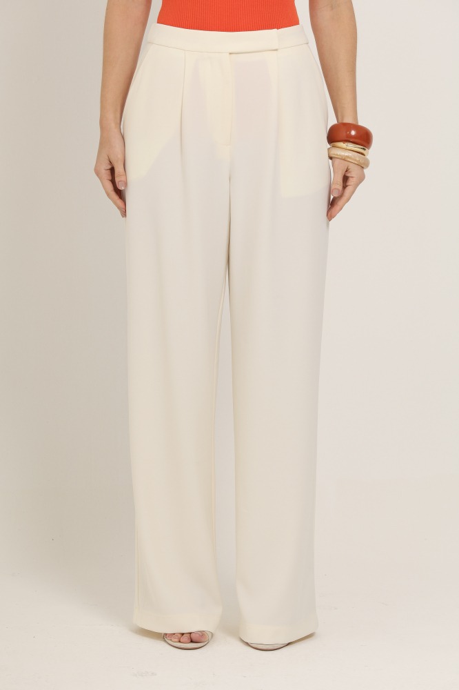 9037111 - Calça Alfaiataria Pantalona OFF-WHITE