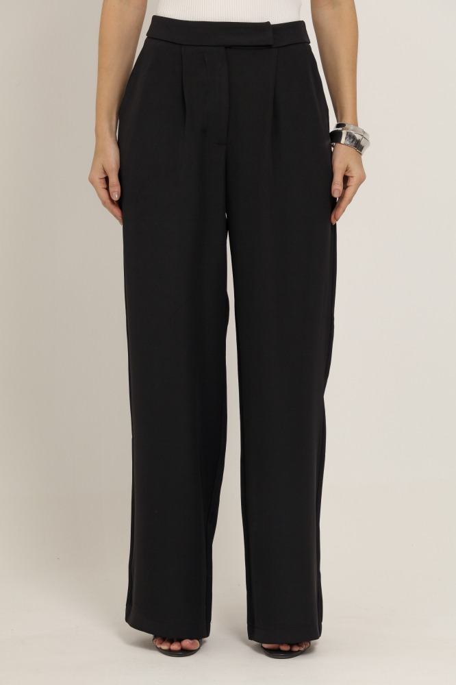 9037111 - Calça Alfaiataria Pantalona PRETO