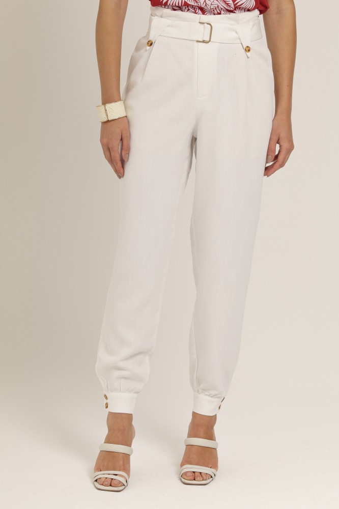 9037116 - Calça Jogger Alfaiataria Chino BRANCO 9037116 - Calça Jogger Alfaiataria Chino BRANCO