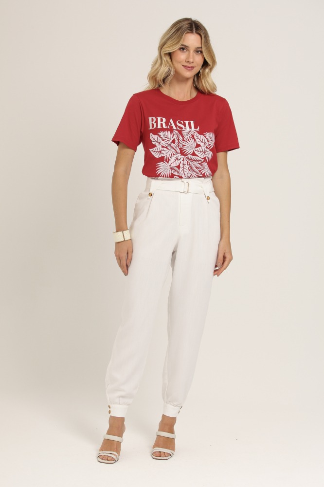 9037116 - Calça Jogger Alfaiataria Chino BRANCO 9037116 - Calça Jogger Alfaiataria Chino BRANCO