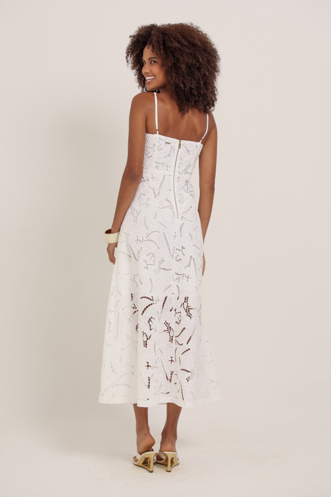 9037126 - Vestido Longo Guipir OFF-WHITE