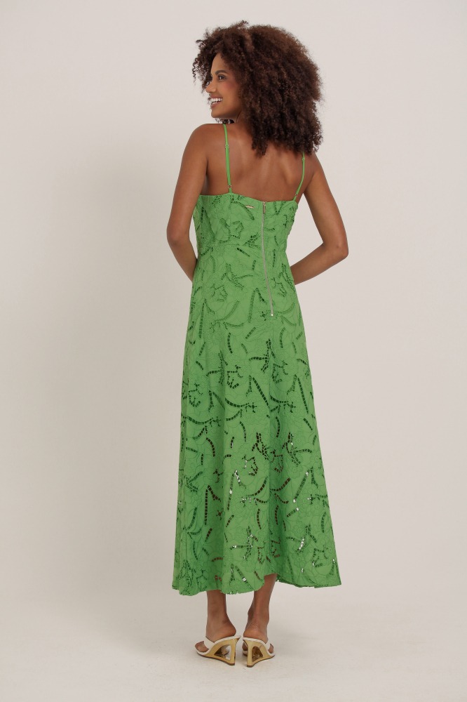 9037126 - Vestido Longo Guipir VERDE 