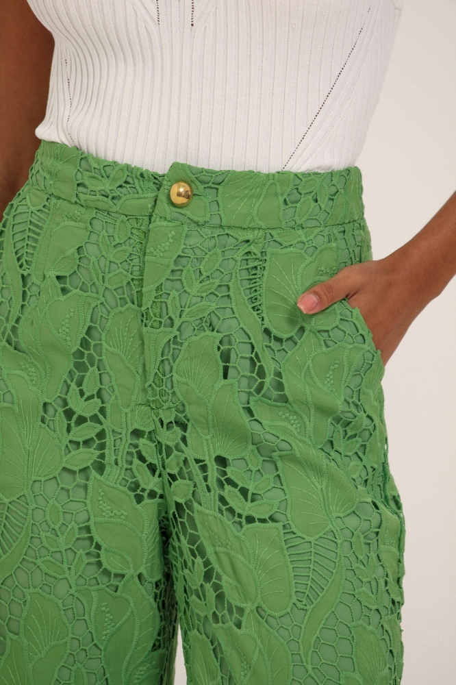 9037129 - Calça Reta Guipir VERDE 9037129 - Calça Reta Guipir VERDE - Imagem 2