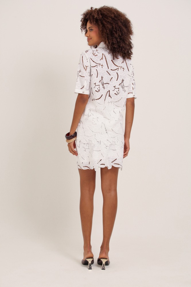 9037130 - Saia Curta Guipir OFF-WHITE 9037130 - Saia Curta Guipir OFF-WHITE