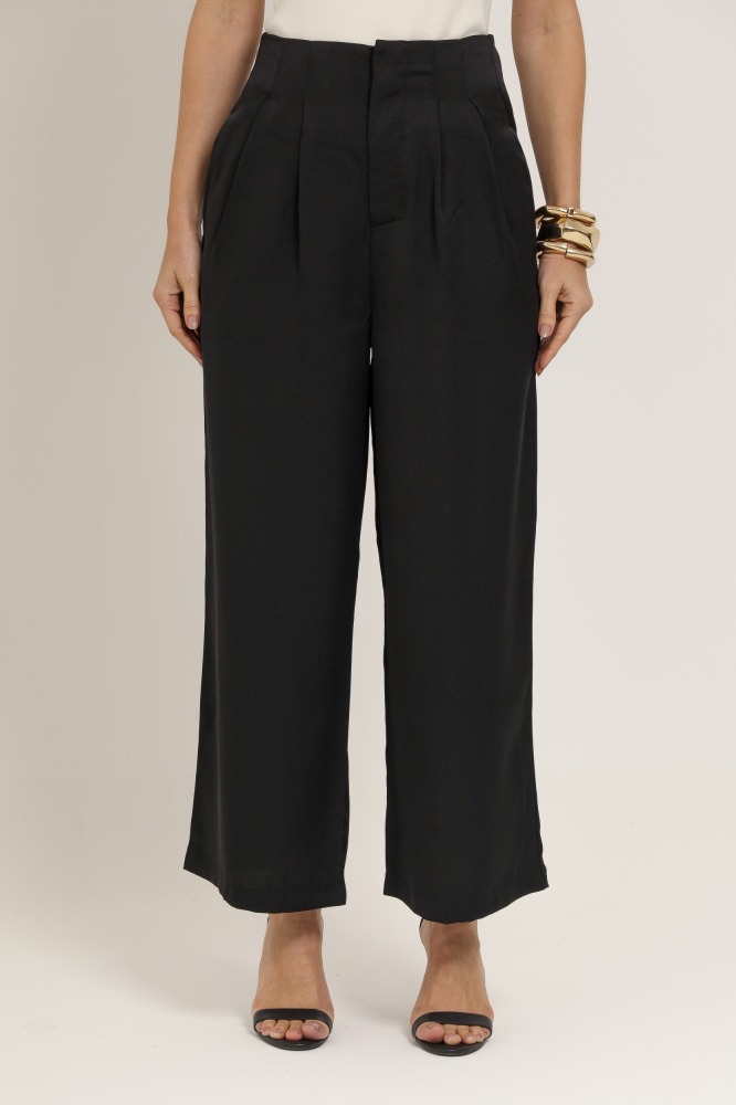 9037138 - Calça Alfaiataria Detalhe Dourado  PRETO