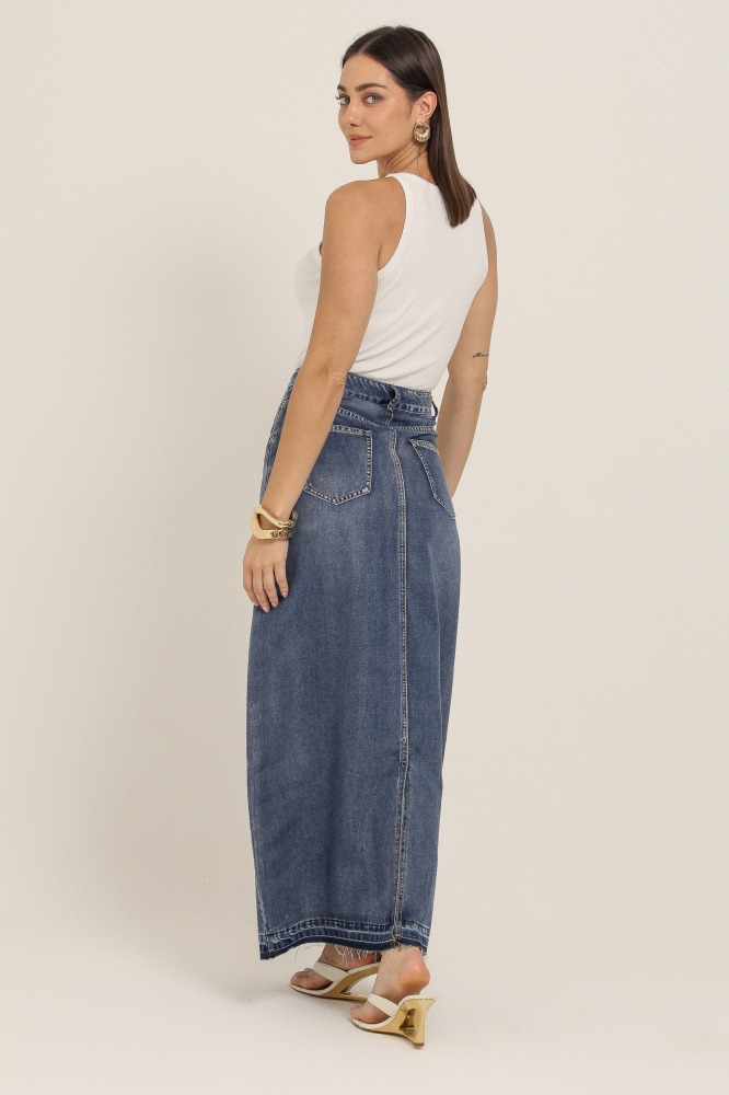 9037154 - Saia Longuete Jeans  JEANS