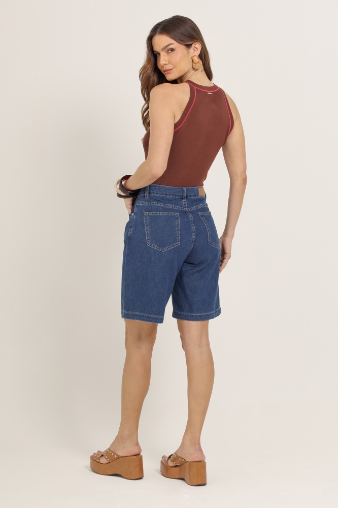 9037186 - Bermuda Jeans Cintura Alta JEANS 9037186 - Bermuda Jeans Cintura Alta JEANS