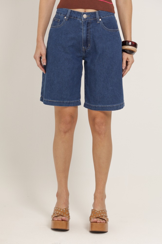 9037186 - Bermuda Jeans Cintura Alta JEANS 9037186 - Bermuda Jeans Cintura Alta JEANS