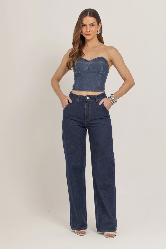 9037195 - Calça Jeans Reta JEANS