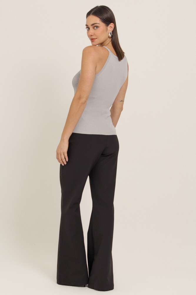 9037203 - Calça Pantalona Alfaiataria PRETO