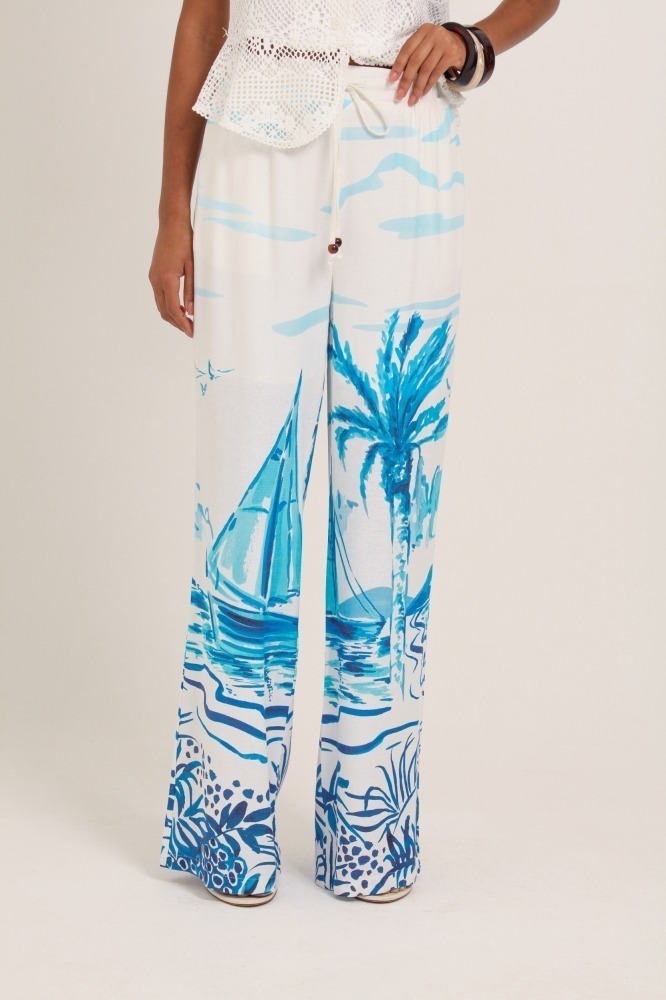 9037247 - Calça Estampa Maré Náutica BRANCO