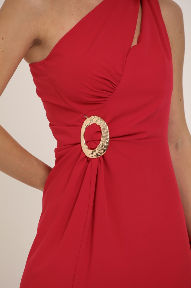 9037269 - Vestido Longo Com Recortes VERMELHO 9037269 - Vestido Longo Com Recortes VERMELHO