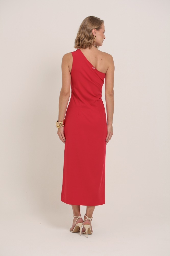 9037269 - Vestido Longo Com Recortes VERMELHO 9037269 - Vestido Longo Com Recortes VERMELHO