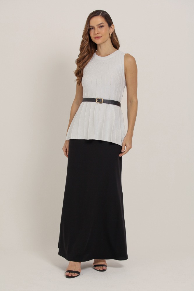 9037299 - Regata Tricô Brilhante OFF-WHITE