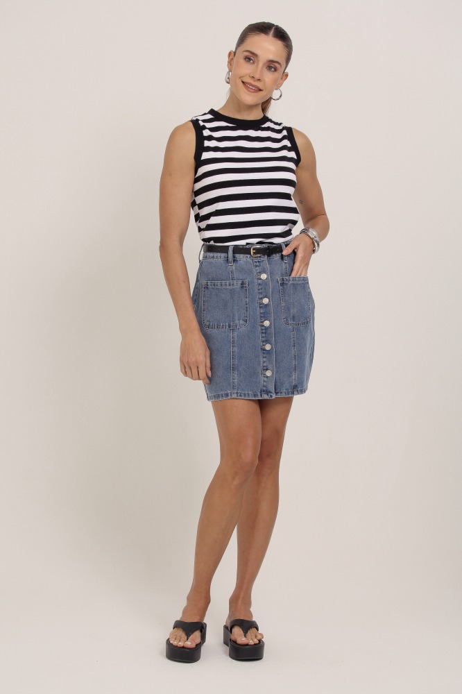 9037314 - Regata Listrada Bicolor  PRETO