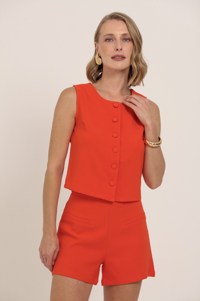 9037317 - Colete Alfaiataria LARANJA