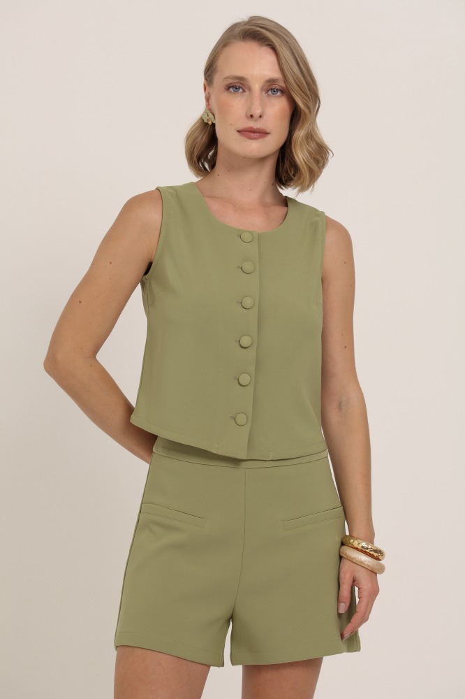 9037317 - Colete Alfaiataria VERDE 