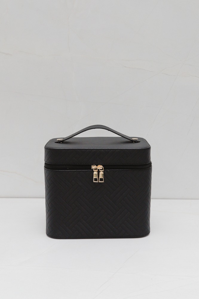 9037328 - Necessaire Organizadora Com Divisória E Espelho PRETO