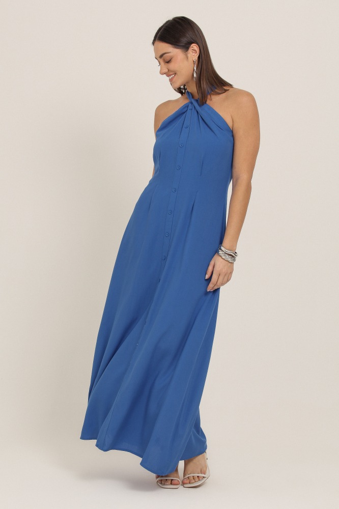 9037345 - Vestido Longo Cava Americana AZUL