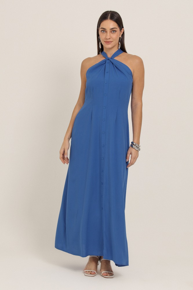 9037345 - Vestido Longo Cava Americana AZUL