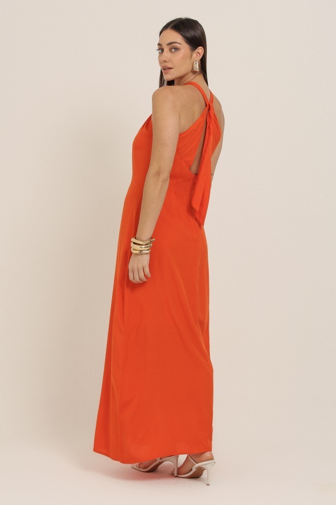 9037345 - Vestido Longo Cava Americana LARANJA