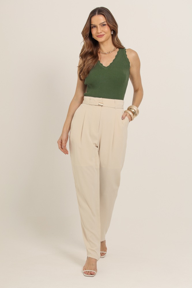 9037354 - Regata Tricot Detalhe Ondas VERDE 