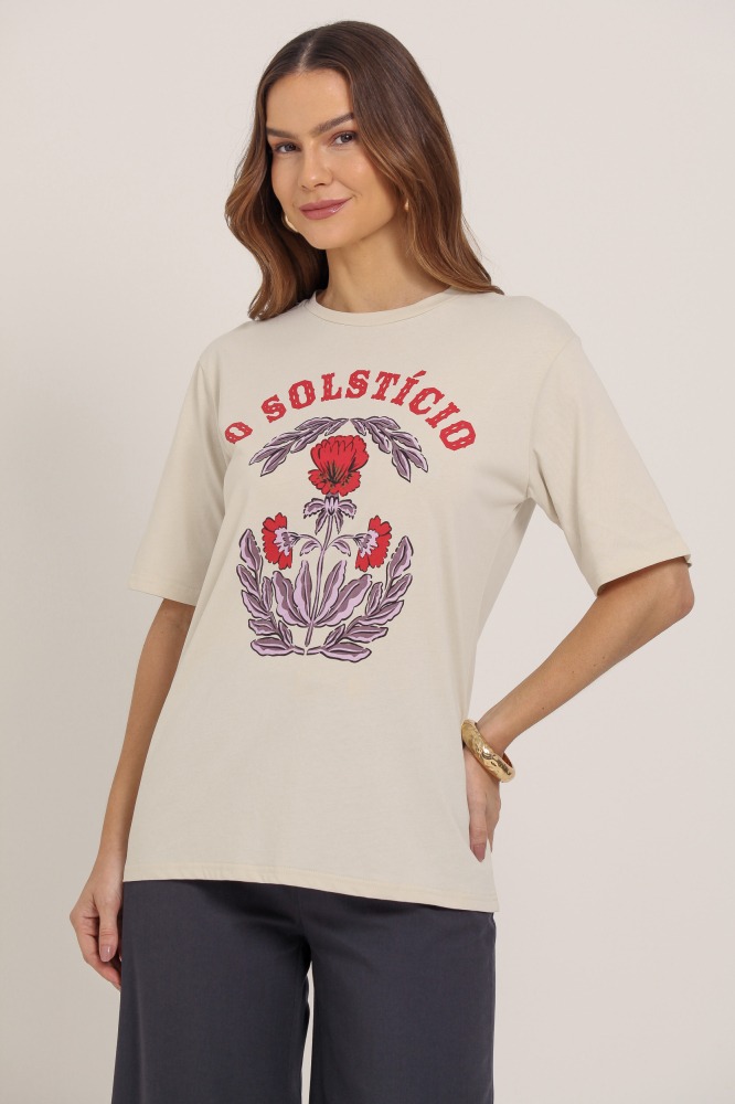 9037369 - T-Shirt O Solstício BEGE 9037369 - T-Shirt O Solstício BEGE