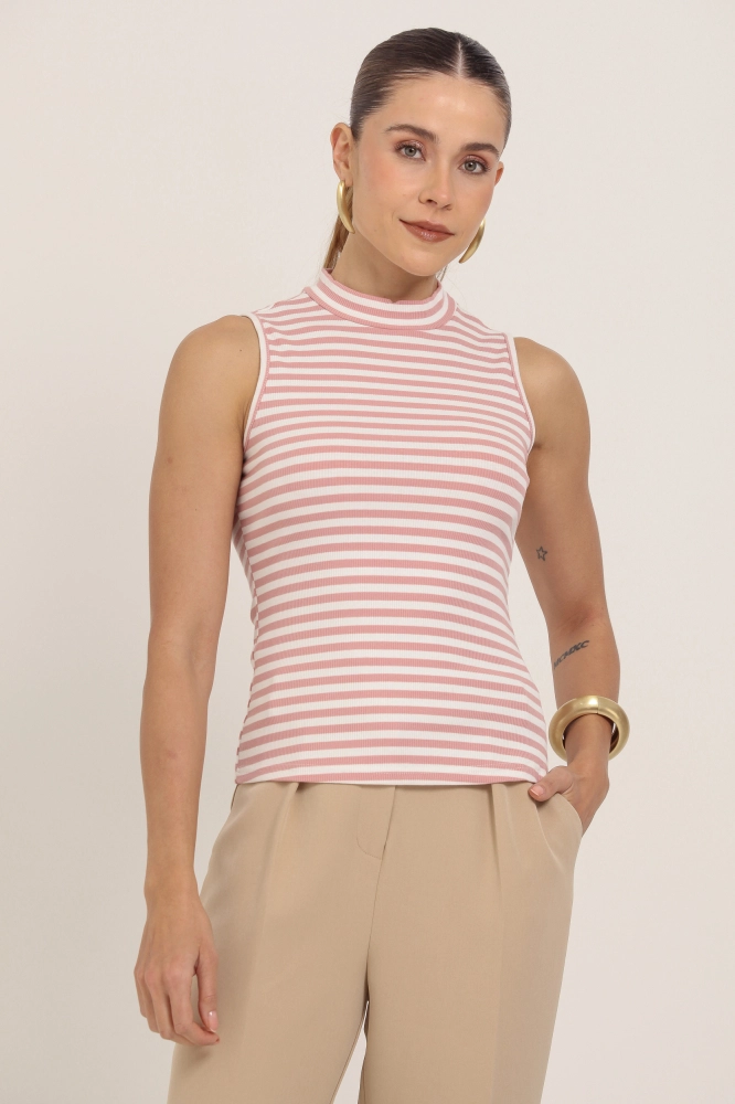 9037375 - Regata Canelada Listrada ROSA 9037375 - Regata Canelada Listrada ROSA