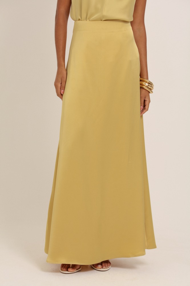 9037383 - Saia Longa Acetinada AMARELO