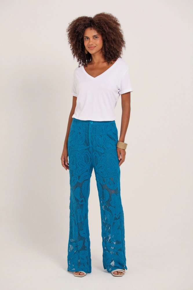 9037410 - Calça Guipir AZUL 9037410 - Calça Guipir AZUL - Imagem 1