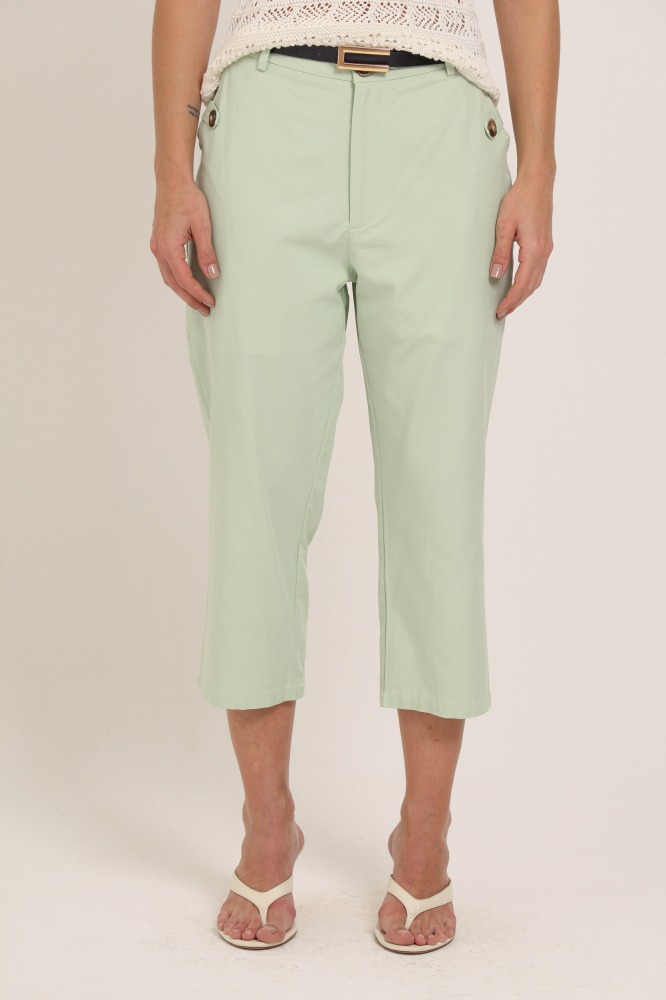9037414 - Calça Capri Martingale No Bolso VERDE ÁGUA 9037414 - Calça Capri Martingale No Bolso VERDE ÁGUA