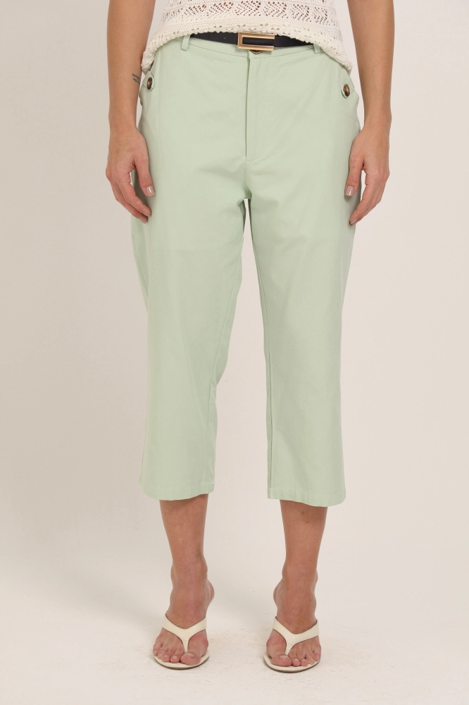 9037414 - Calça Capri Martingale No Bolso VERDE ÁGUA 9037414 - Calça Capri Martingale No Bolso VERDE ÁGUA - Imagem 2