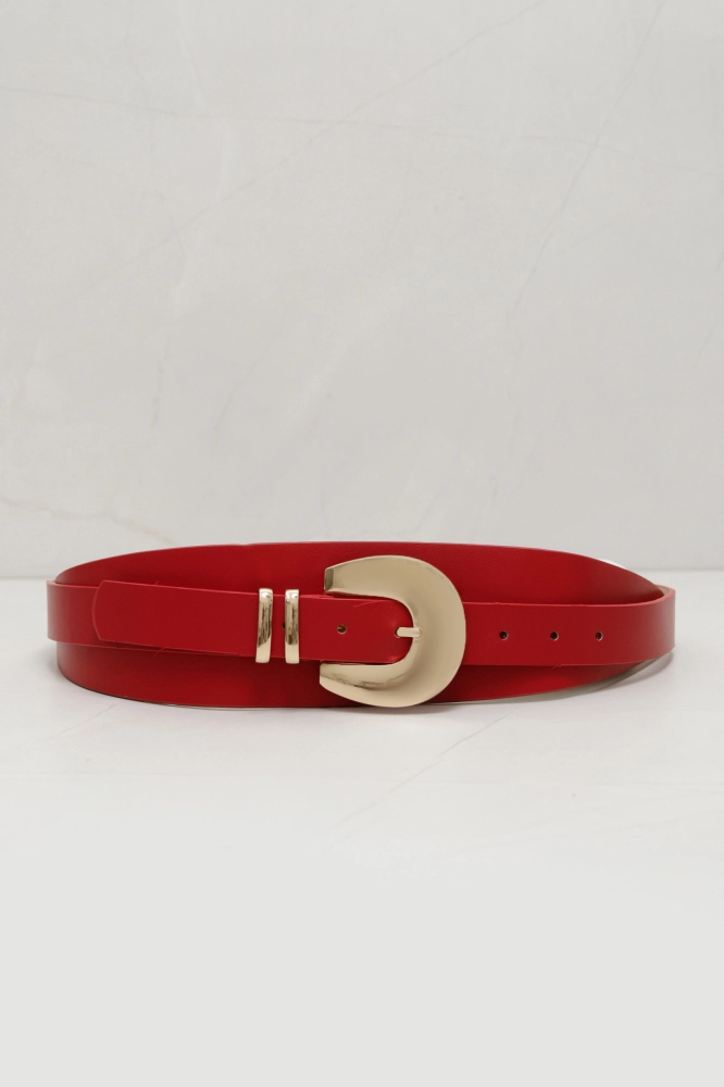 9037462 - Cinto PU Largo com Passantes VERMELHO 9037462 - Cinto PU Largo com Passantes VERMELHO - Imagem 1