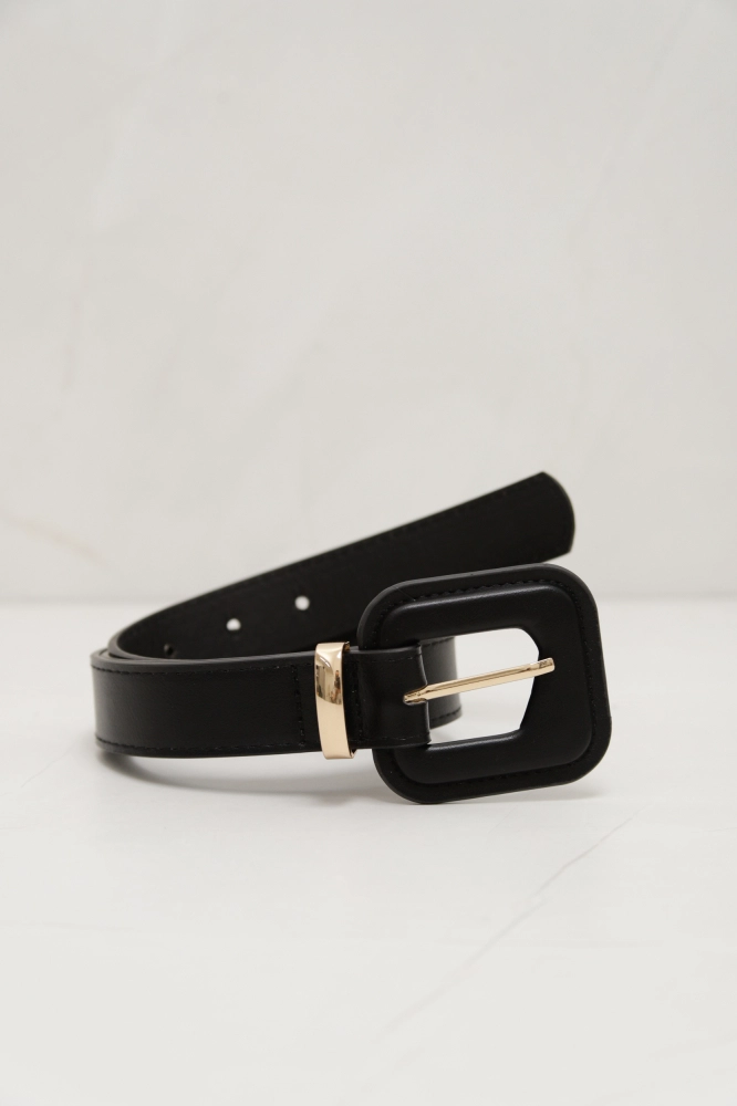 9037465 - Cinto PU com Fivela Forrada PRETO 9037465 - Cinto PU com Fivela Forrada PRETO - Imagem 1