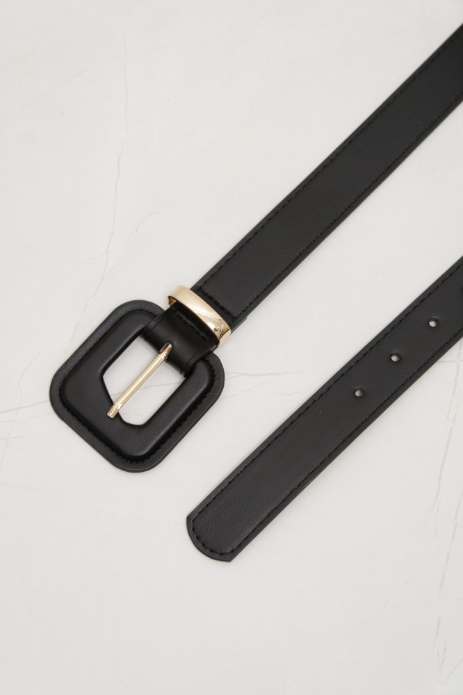 9037465 - Cinto PU com Fivela Forrada PRETO