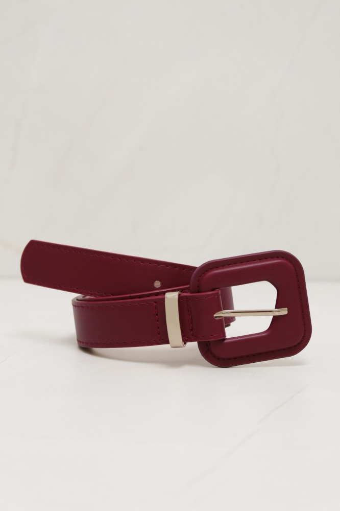 9037465 - Cinto PU com Fivela Forrada VINHO 9037465 - Cinto PU com Fivela Forrada VINHO