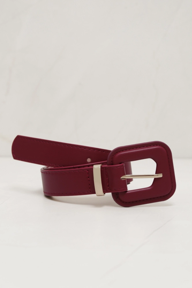 9037465 - Cinto PU com Fivela Forrada VINHO 9037465 - Cinto PU com Fivela Forrada VINHO - Imagem 1