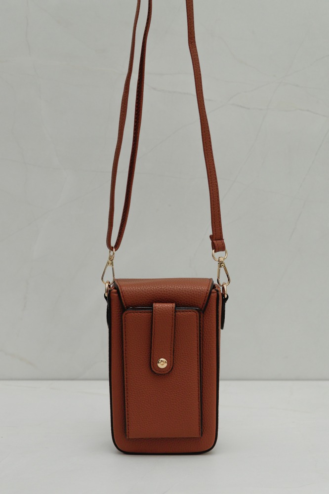 9037472 - Porta Celular Fecho Sextavado MARROM 9037472 - Porta Celular Fecho Sextavado MARROM