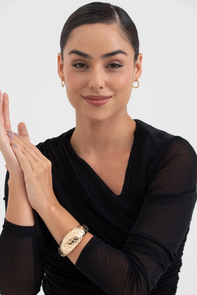 9037478 - Bracelete Detalhe Geométrico DOURADO 9037478 - Bracelete Detalhe Geométrico DOURADO - Imagem 2